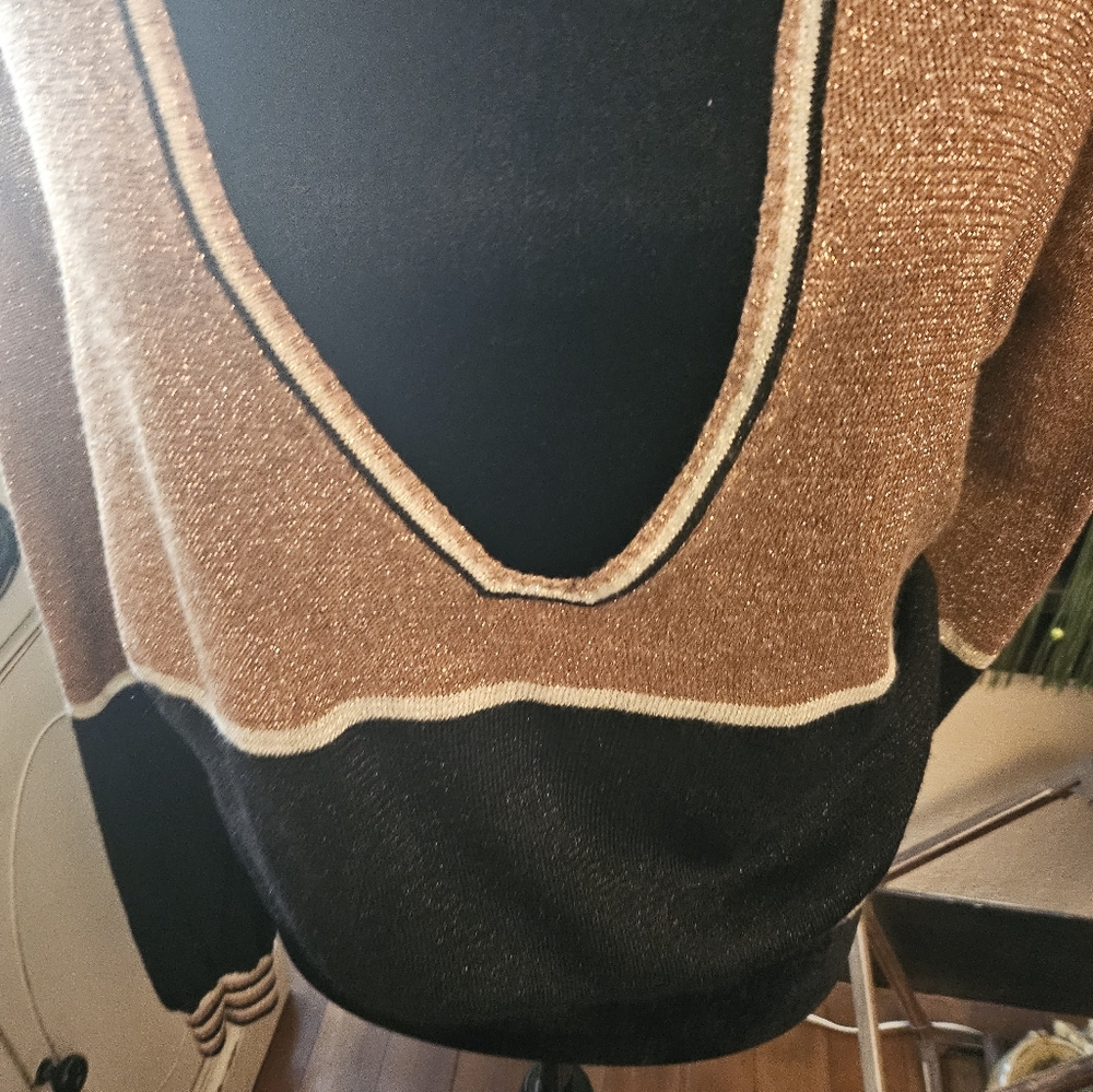 Free People Gold Dust Pullover Sweater - Picture 7 of 12